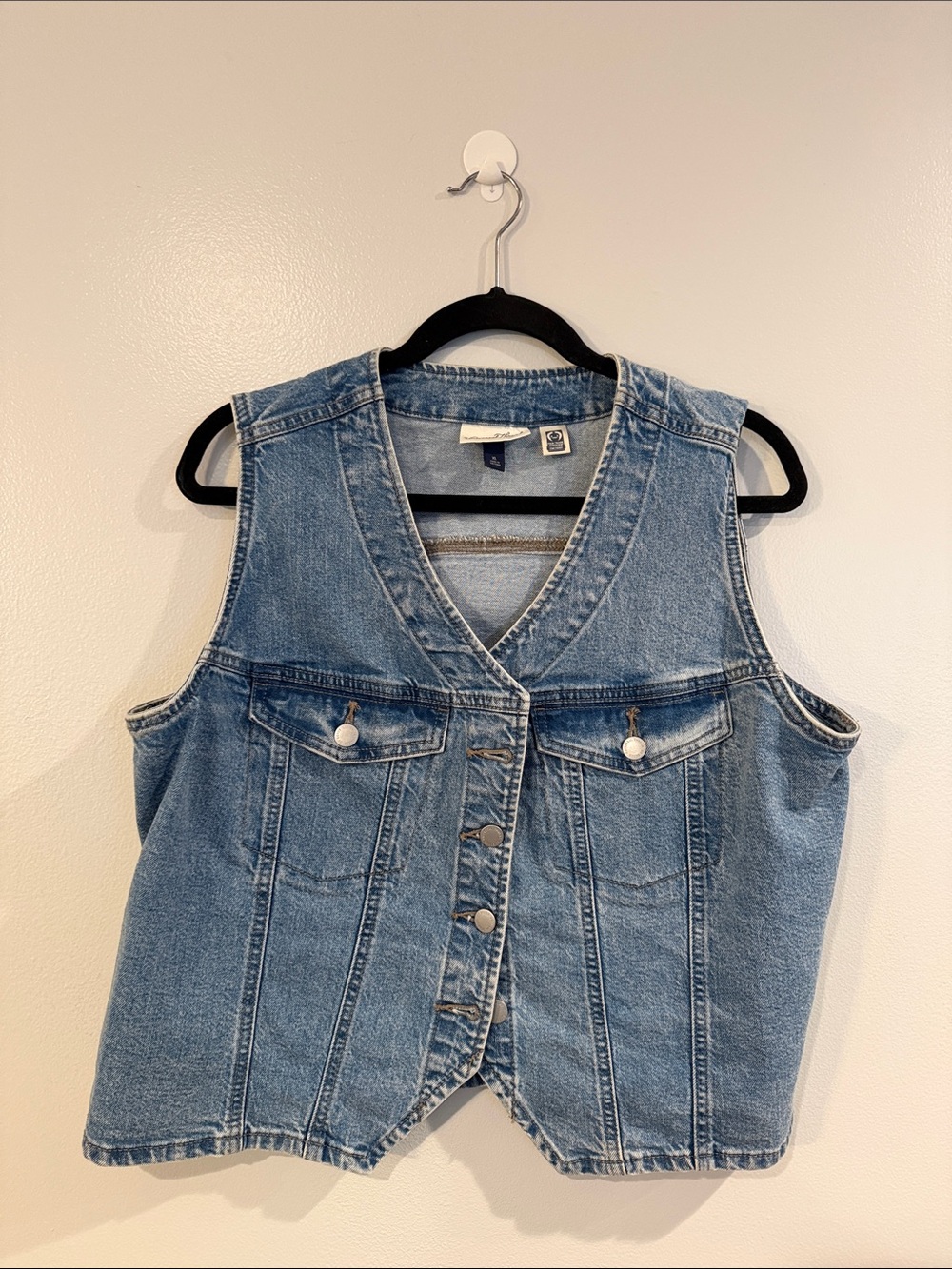 Jean Button up vest